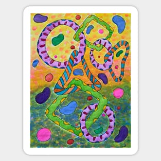 Abstract Watercolor Sticker